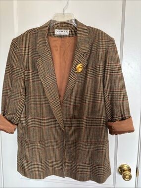 Vintage! Dumas Wool Blazer shoulder pads